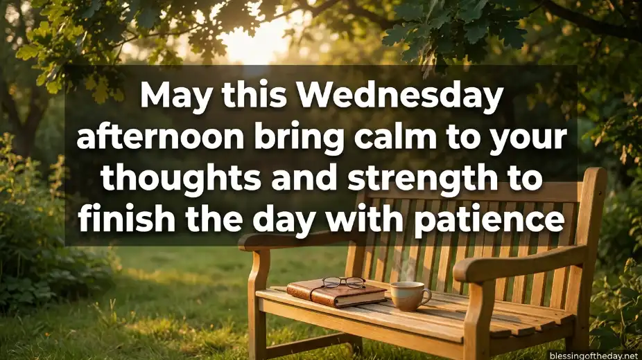 wednesday afternoon blessings and prayers image
