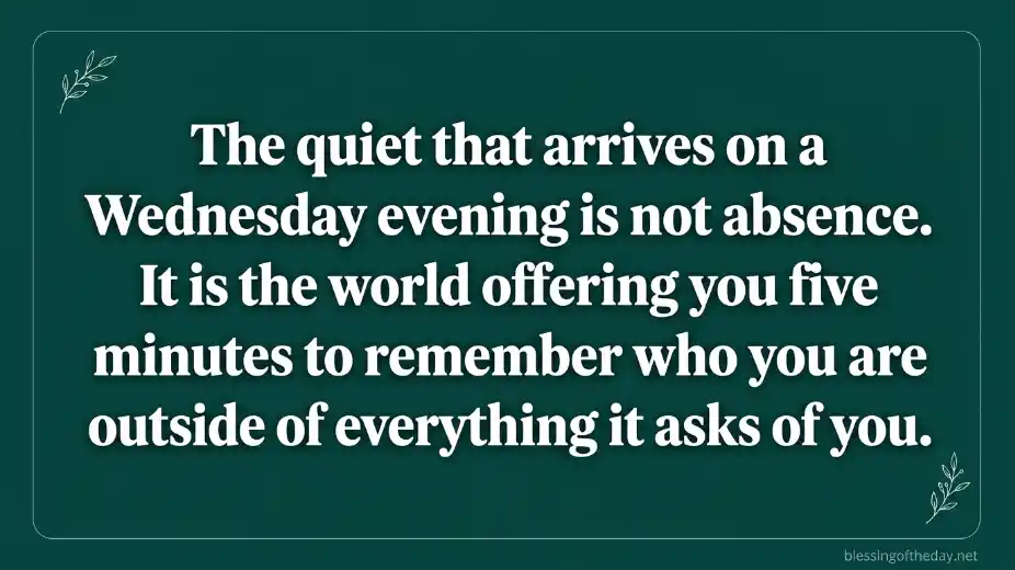 wednesday evening blessing quotes image