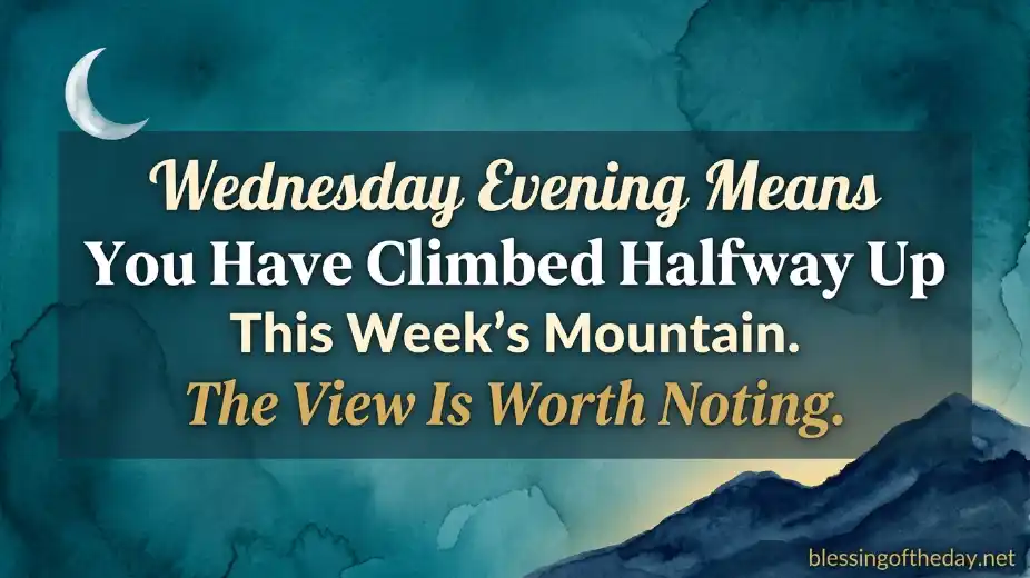 wednesday evening blessings image