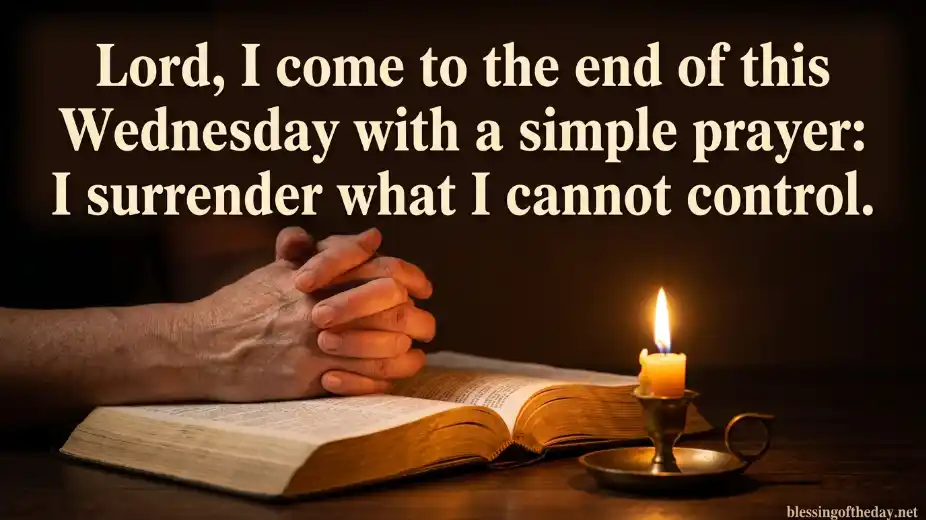 wednesday evening prayers and blessings image