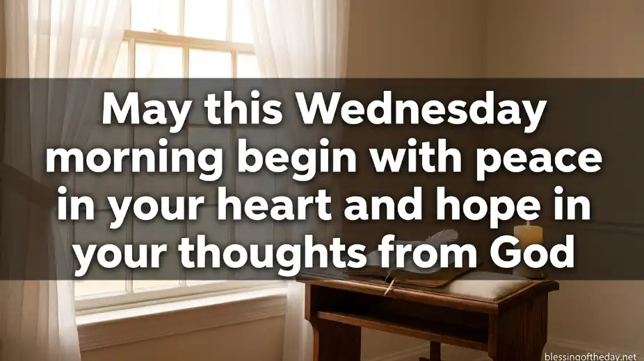 wednesday morning blessings and prayers image