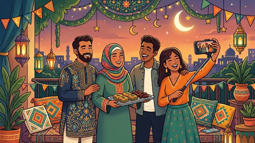 Eid Mubarak Wishes for Friends Image