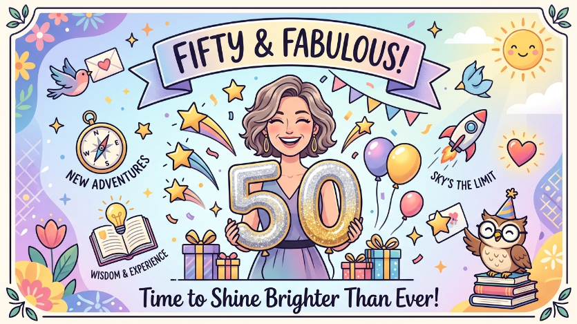 Inspirational 50th Birthday Wishes Image