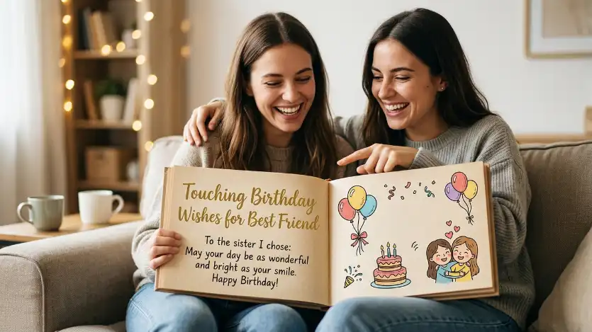 touching birthday wishes for best friend Image