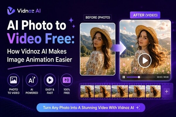 AI Photo to Video Free How Vidnoz AI Makes Image Animation Easier
